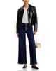 Frame Frame Le Slim Palazzo High Rise Exposed Button Jeans in Fairway - 2