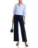 Frame Frame Le Slim Palazzo Mode High Rise Corduroy Jeans in Navy - 2