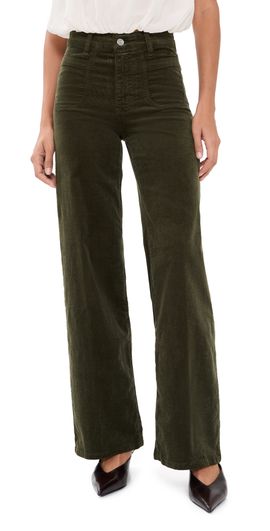 FRAME FRAME Le Slim Palazzo Modernist Pants Rich Military