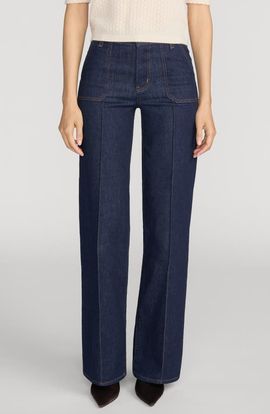 FRAME FRAME Le Slim Palazzo Pintuck Jeans