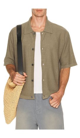 FRAME FRAME Light Cotton Silk Short Sleeve Cardigan