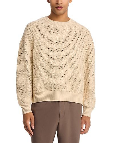 Frame Frame Long Sleeve Crochet Sweater
