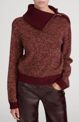 FRAME FRAME Marled Zip Sweater