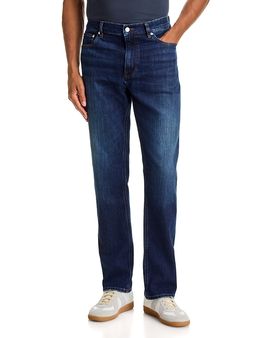 Frame Frame Modern Straight Fit 32.5 Jeans in Freetown Blue