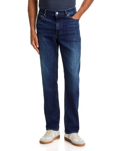 Frame Frame Modern Straight Fit 32.5 Jeans in Freetown Blue