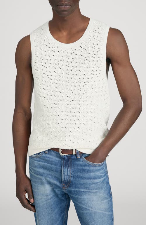 FRAME FRAME Open Stitch Sleeveless Sweater
