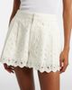 Frame Frame Paisley Eyelet broderie anglaise cotton shorts - 4