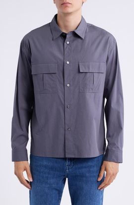 FRAME FRAME Patch Pocket Cotton Button-Up Shirt