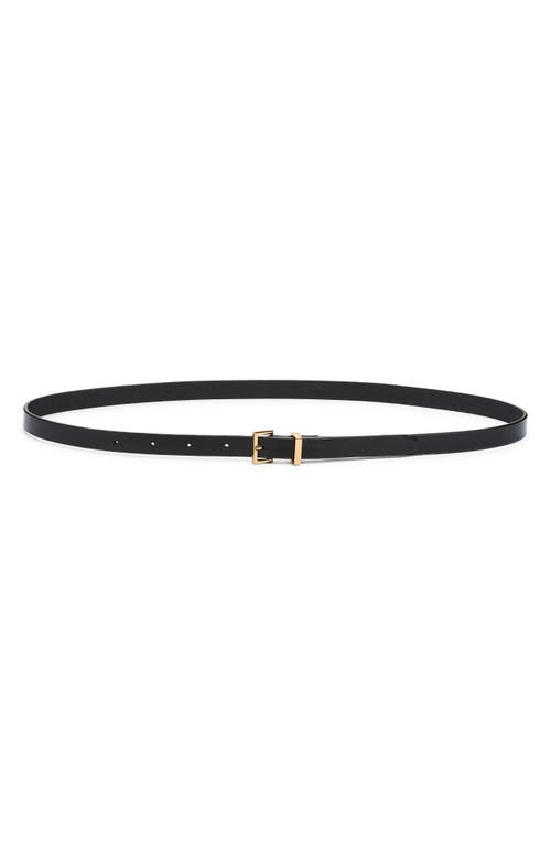 FRAME FRAME Petite Square Buckle Skinny Leather Belt