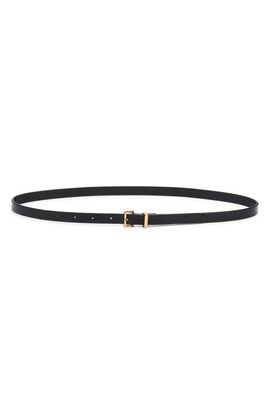 FRAME FRAME Petite Square Buckle Skinny Leather Belt