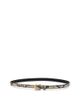 Frame Frame Petite Square Buckle Snake Embossed Leather Belt - 1