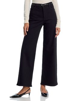 Frame Frame Pixie Le Slim High Rise Ankle Palazzo Jeans in Black