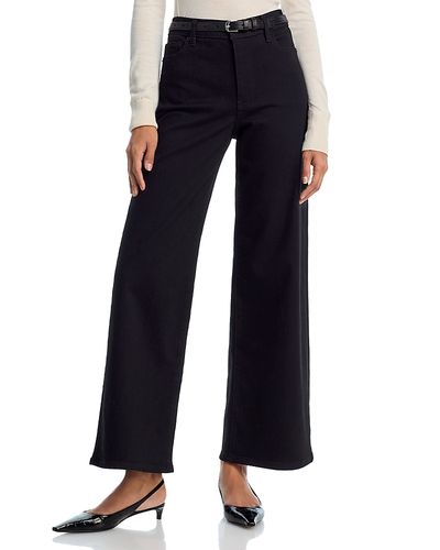 Frame Frame Pixie Le Slim High Rise Ankle Palazzo Jeans in Black