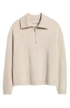 FRAME FRAME Quarter Zip Wool & Cashmere Sweater