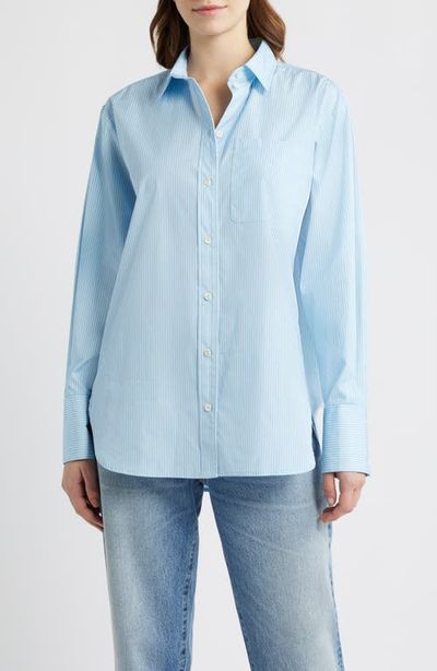FRAME FRAME Relaxed Fit Stretch Linen Button-Up Shirt