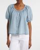 Frame Frame Resort gathered cotton-blend shirt - 2