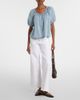 Frame Frame Resort gathered cotton-blend shirt - 5