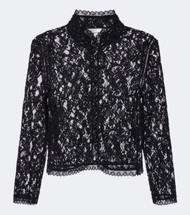 Frame Frame Salon sheer lace top