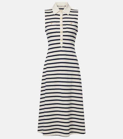 Frame Frame Sea Breeze striped cotton polo dress