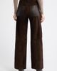 FRAME FRAME Slim Palazzo Suede Leather Pants - 2