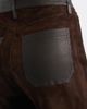 FRAME FRAME Slim Palazzo Suede Leather Pants - 4