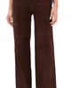 FRAME FRAME Suede Le Slim Palazzo Modernist Pocket Pants Dark Brown - 1
