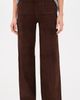 FRAME FRAME Suede Le Slim Palazzo Modernist Pocket Pants Dark Brown - 2