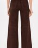 FRAME FRAME Suede Le Slim Palazzo Modernist Pocket Pants Dark Brown - 3