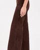 FRAME FRAME Suede Le Slim Palazzo Modernist Pocket Pants Dark Brown - 4