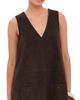 FRAME FRAME Suede Safari Tent Dress Dark Brown - 1