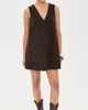 FRAME FRAME Suede Safari Tent Dress Dark Brown - 5