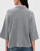 FRAME FRAME The Academy Polo Cashmere Pullover Graphite Grey - 3