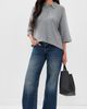 FRAME FRAME The Academy Polo Cashmere Pullover Graphite Grey - 5