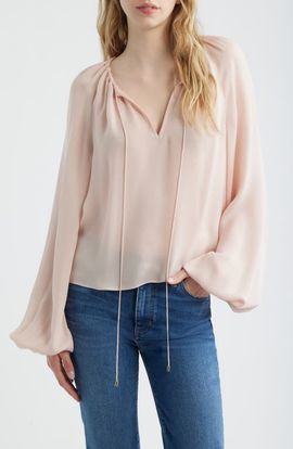 FRAME FRAME The Balloon Silk Top