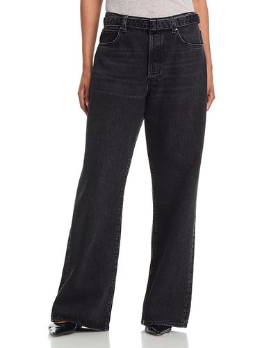 Frame Frame The Belted Loose High Rise Wide Leg Jeans in Venue