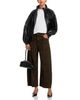 Frame Frame The Bow High Rise Crop Flocked Jeans in Sandcat - 2