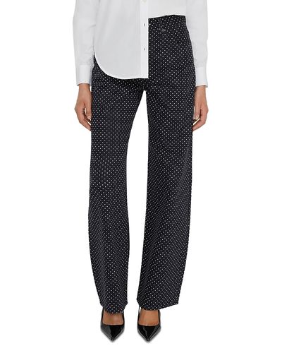 Frame Frame The Bow High Rise Jeans in Black Polka Dot