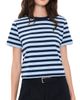 FRAME FRAME The Boxy Tee Chambray Stripe - 1