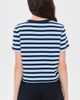 FRAME FRAME The Boxy Tee Chambray Stripe - 3