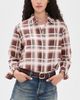 FRAME FRAME The Boy Shirt Silver Peony Plaid - 2