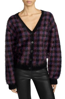 FRAME FRAME The Brushed Houndstooth Cardigan