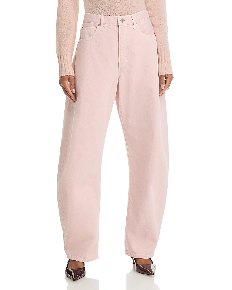 Frame Frame The Bubble High Rise Barrel Jeans in Taffy