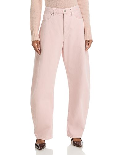 Frame Frame The Bubble High Rise Barrel Jeans in Taffy