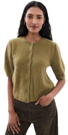 FRAME FRAME The Cashmere Airy Cardi Deep Olive