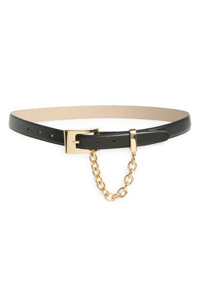 FRAME FRAME The Chain Detail Leather Belt