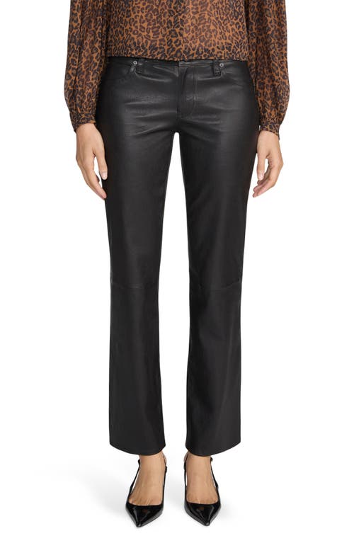 FRAME FRAME The Cigarette Leather Straight Leg Pants