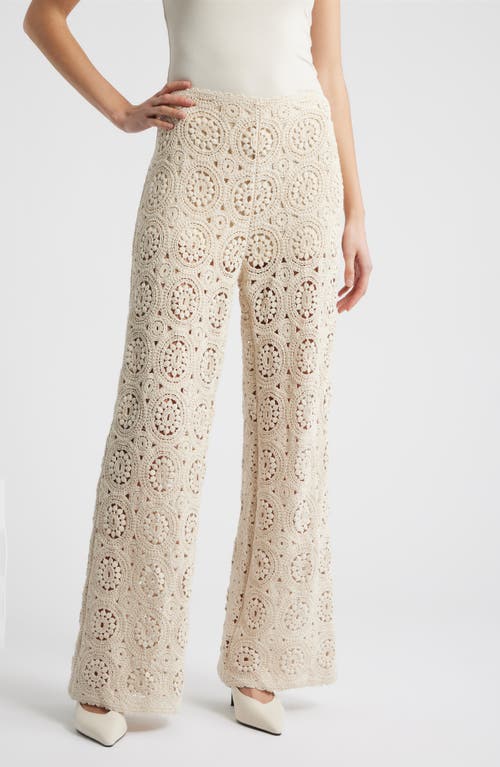 FRAME FRAME The Crochet Wide Leg Pants