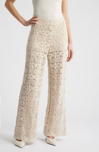 FRAME FRAME The Crochet Wide Leg Pants