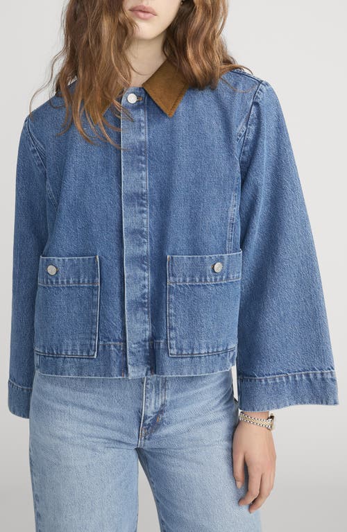 FRAME FRAME The Crop Denim Swing Jacket