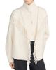 Frame Frame The Cropped Wool Fringed Coat - 1